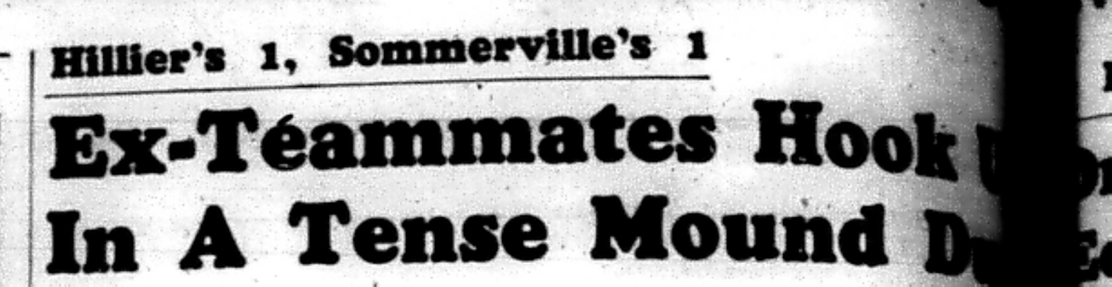 1966-05-25 Softball -Men -CMSL-Hilliers vs Sommerville-A