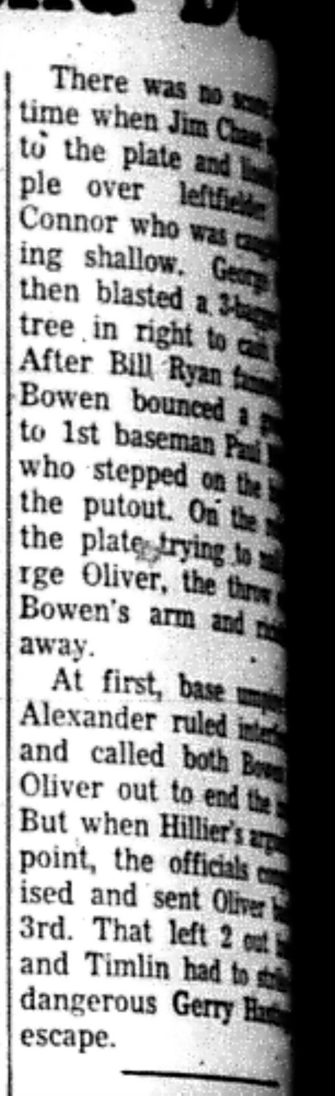 1966-05-25 Softball -Men -CMSL-Hilliers vs Sommerville-D
