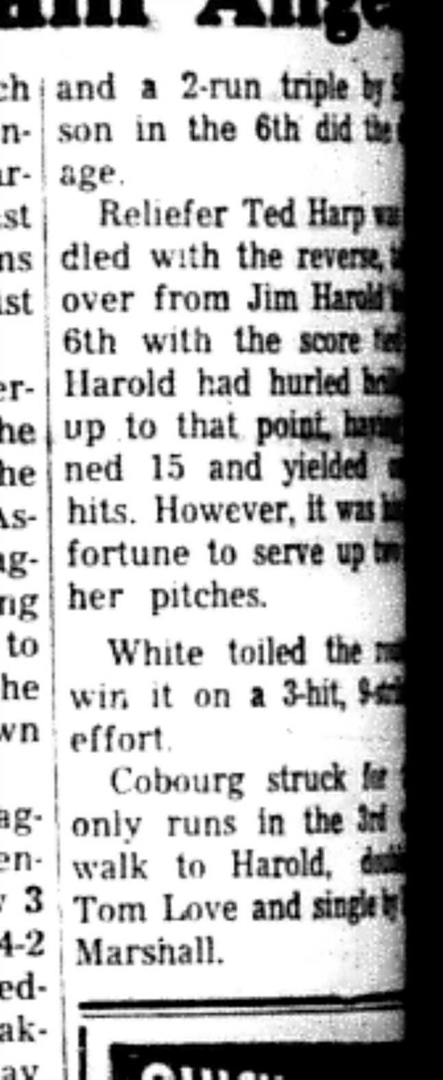 1966-06-07 Baseball -Boys -Cobourg vs Bowmanville-C