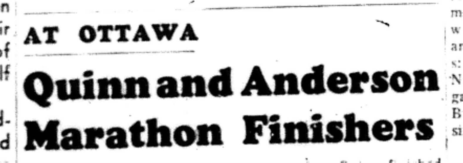 1966-06-07 Track & Field -Mixed -Marathon Finishers At Ottawa-A