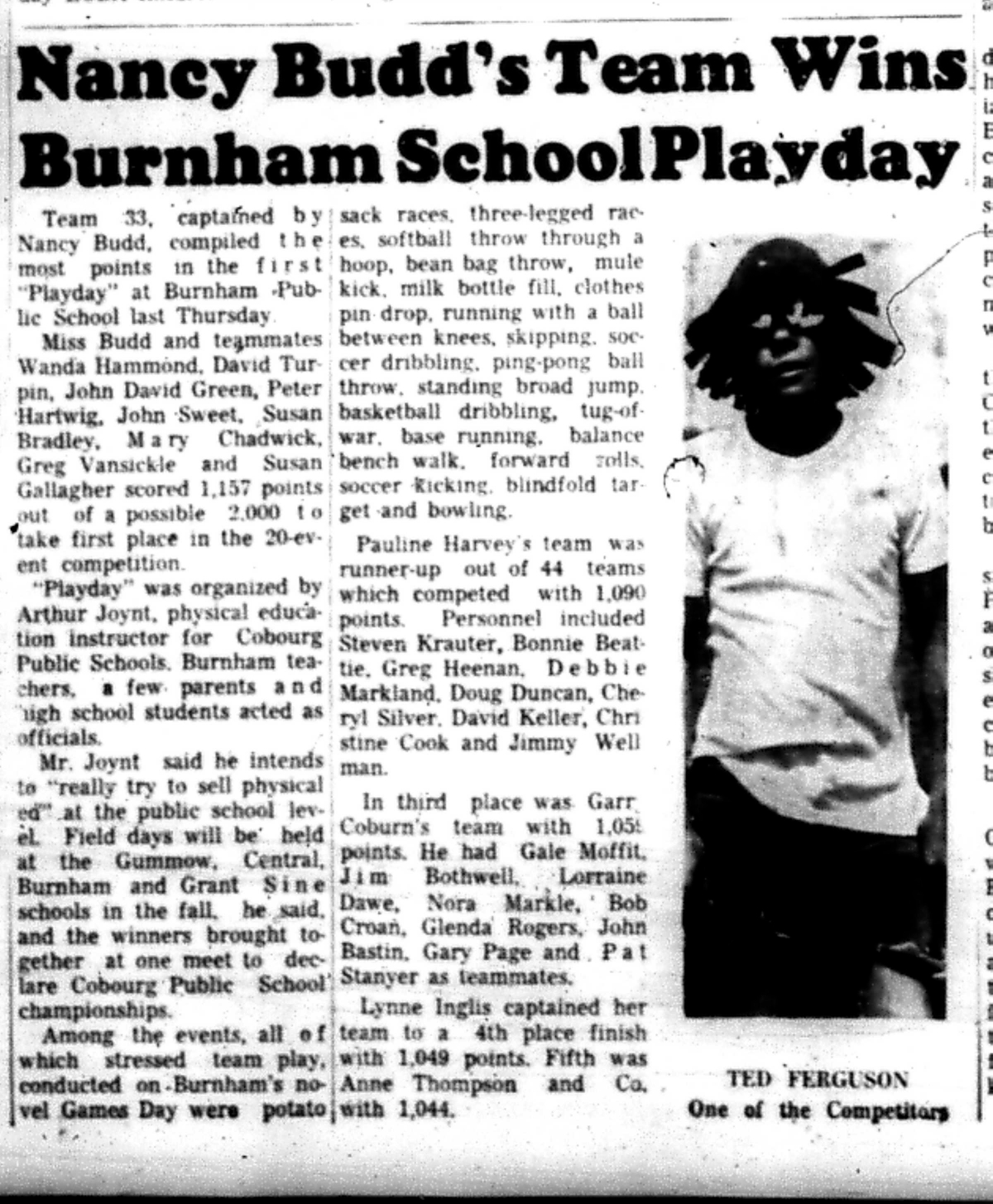 1966-06-29 School -Sports -Mixed -Burnham Wins Playday