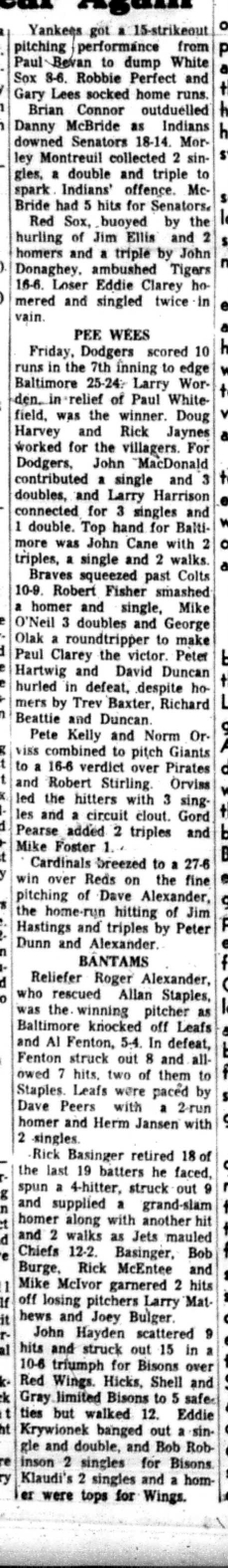 1966-06-29 Softball -Boys -CLMSL-Wolves vs Foxes-D