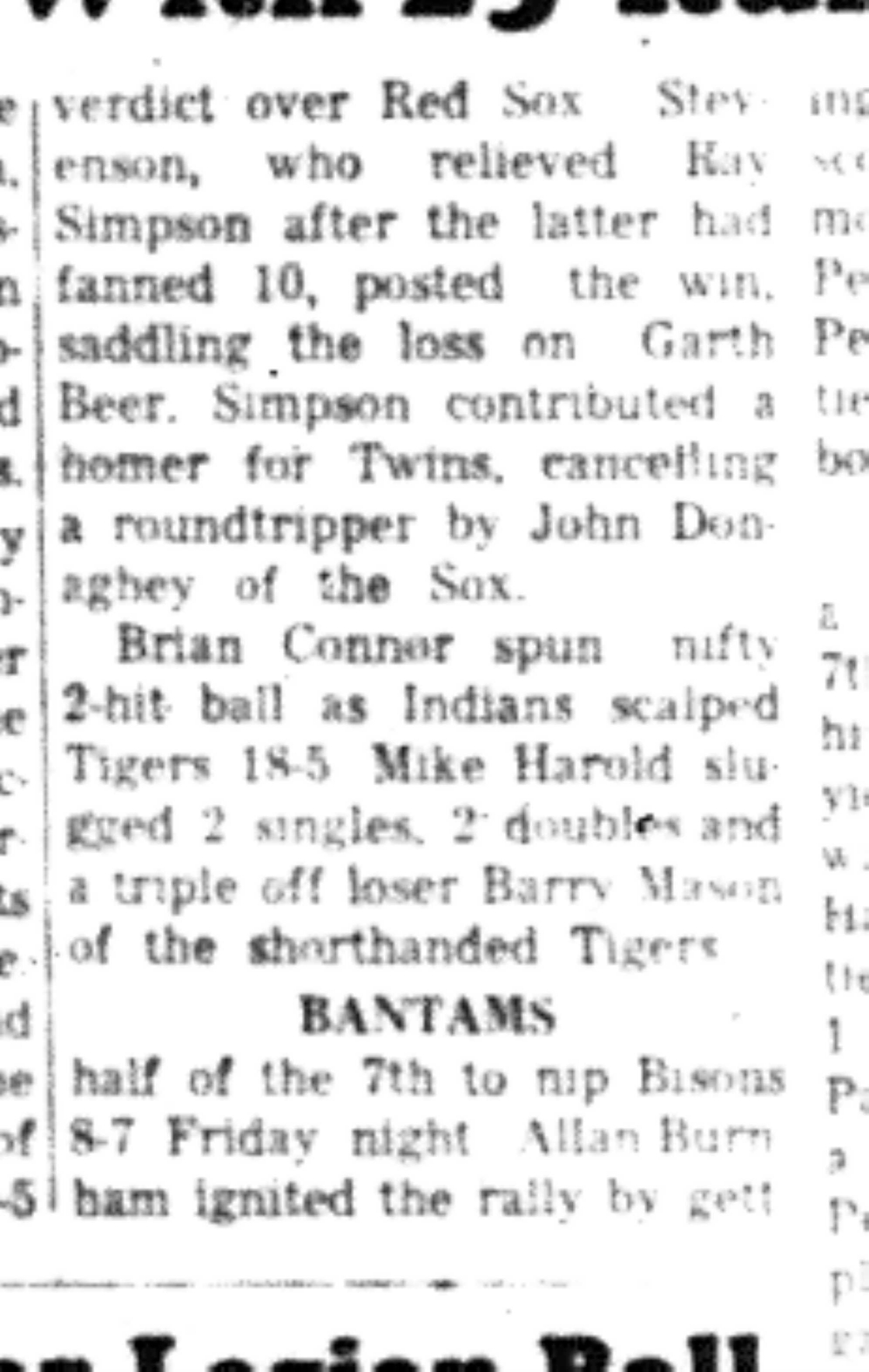 1966-07-06 Softball -Boys -CLMSL-Giants vs Cardinals-D