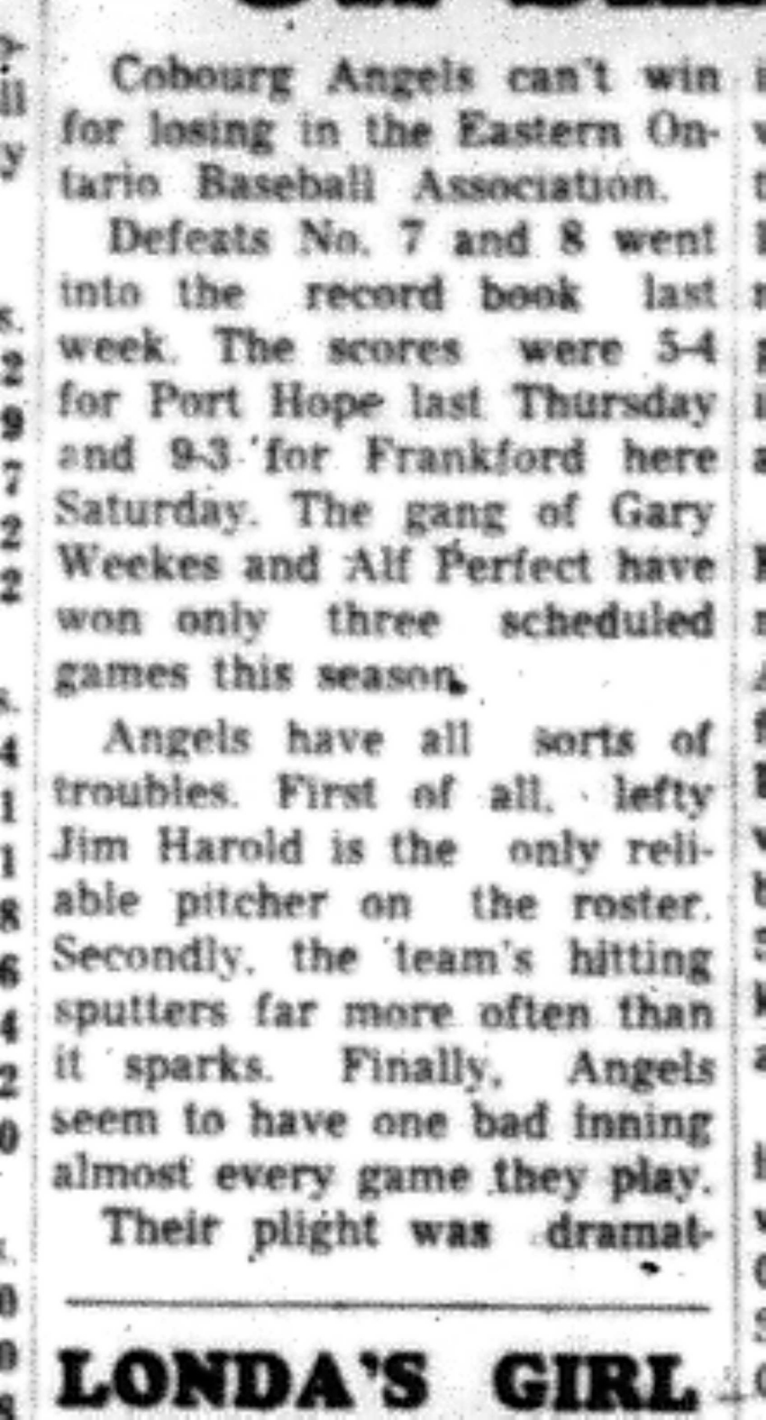 1966-07-13 Baseball -Boys -Cobourg vs Frankford-B
