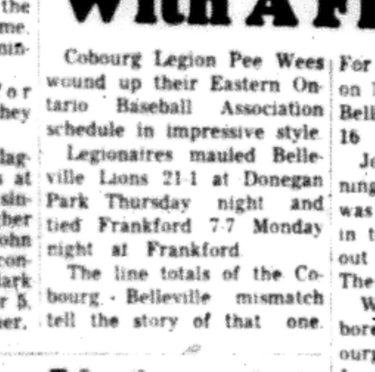 1966-07-20 Baseball -Boys -Cobourg vs Belleville-B