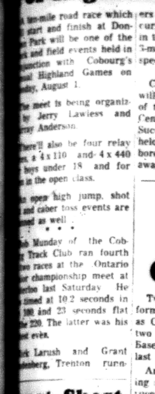 1966-07-20 Highland Games -Mixed -Ten Mile Road Race For Highland Games-B