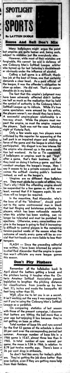 1966-07-27 Layton Dodge -Spotlight On Sports