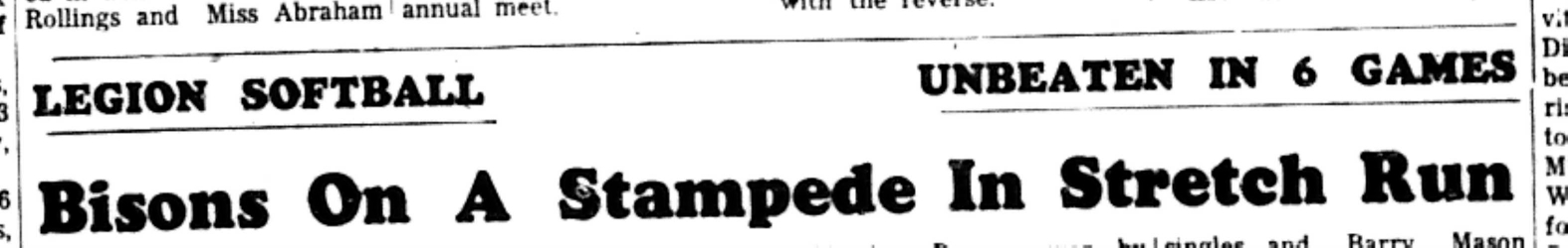 1966-08-10 Softball -Boys -CMSL -Bisons vs Jets-A