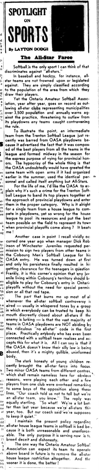 1966-08-17 Layton Dodge -Spotlight On Sports