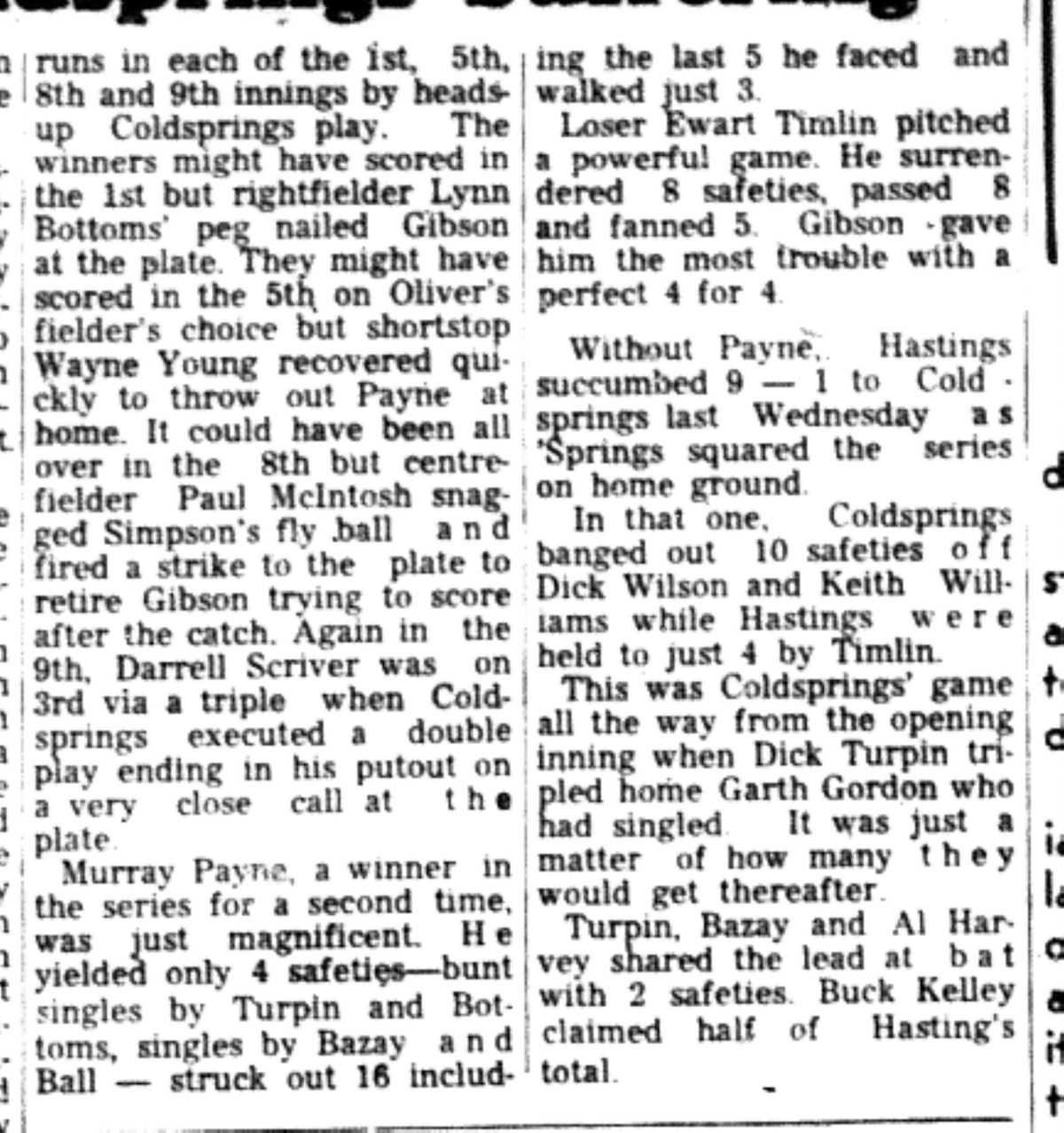 1966-08-17 Softball -Men -HTSL-Hastings vs Coldsprings-B