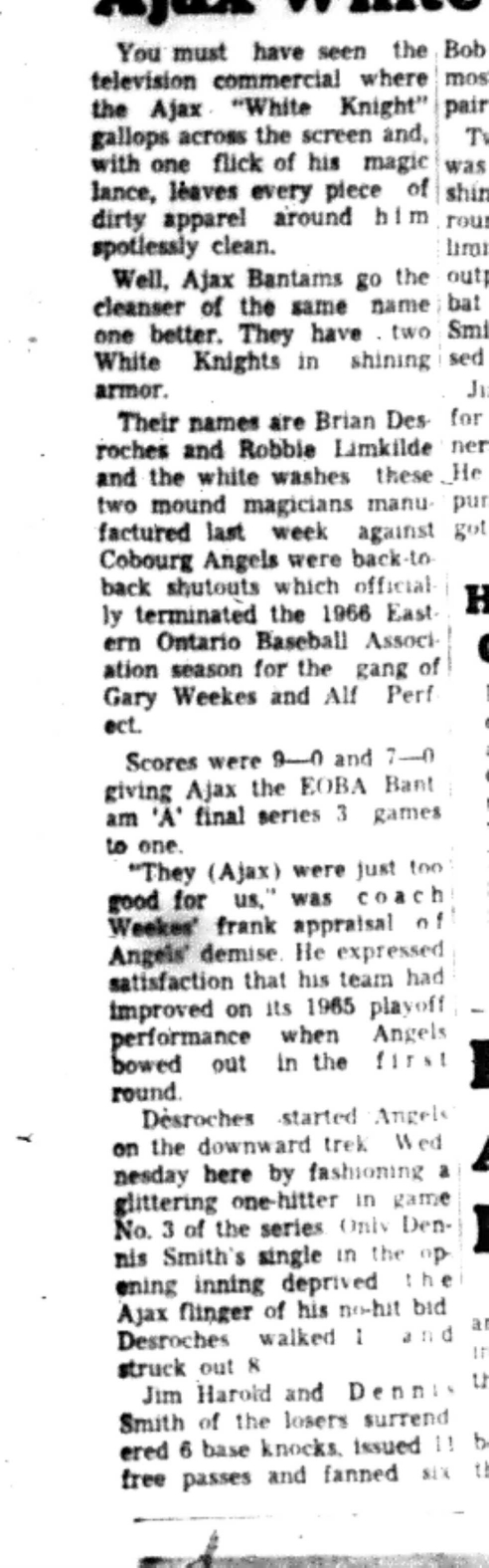 1966-08-24 Baseball -Boys -Cobourg vs Ajax-B