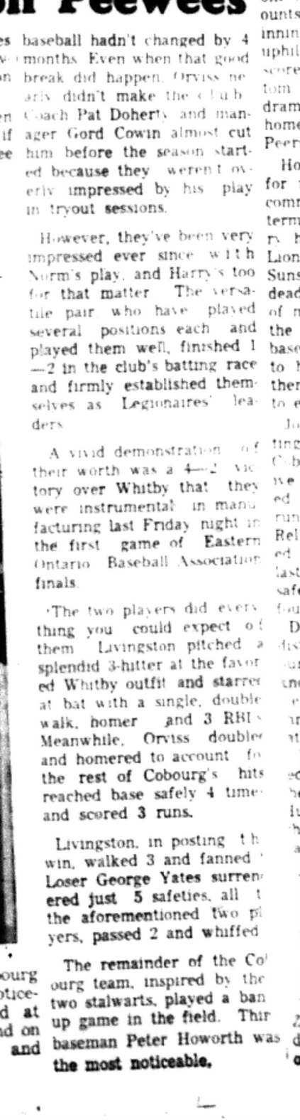 1966-08-24 Baseball -Boys -Cobourg vs Whitby-C