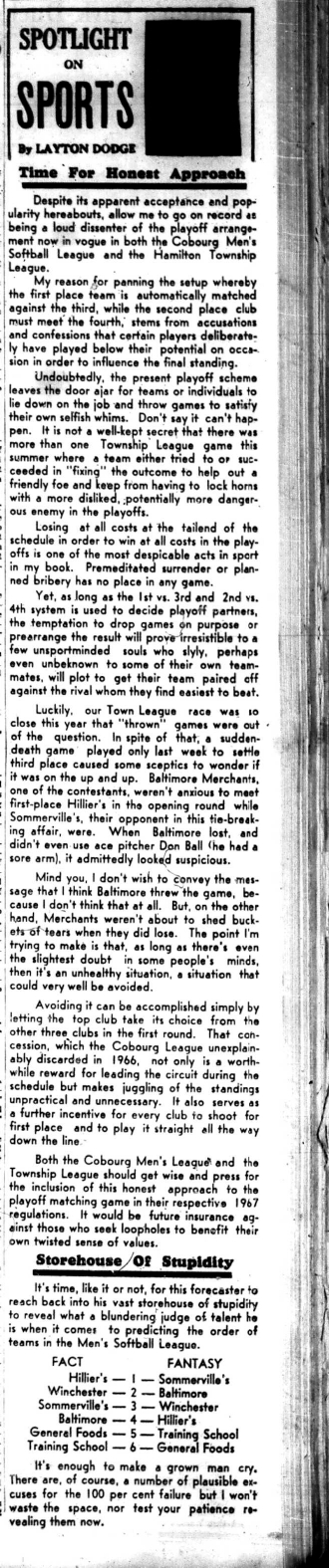1966-08-24 Layton Dodge -Spotlight On Sports