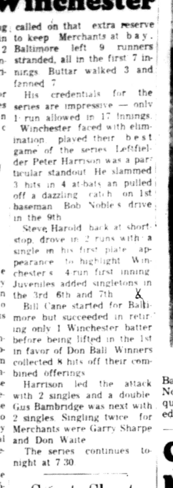 1966-08-24 Softball -Men -CMSL-Winchester vs Baltimore-C