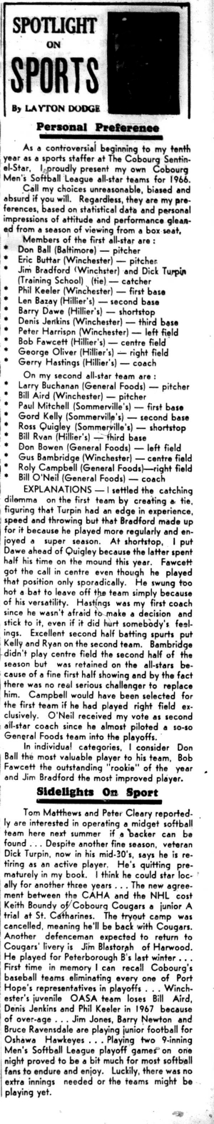 1966-08-31 Layton Dodge -Spotlight On Sports