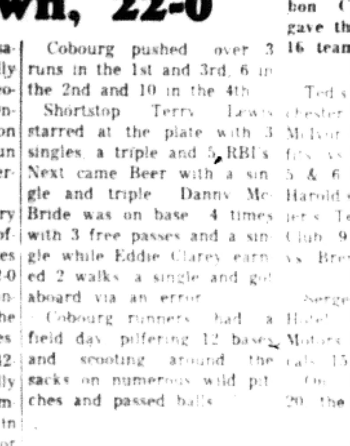 1966-09-07 Baseball -Boys -Cobourg vs Georgetown-C