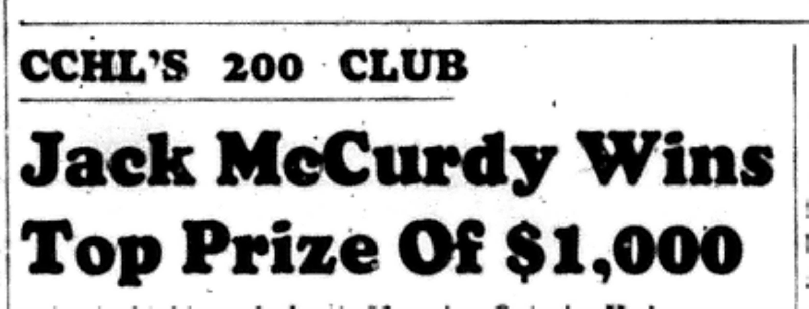 1966-09-14 Hockey -Boys -CCHL 200 Club Winner-A