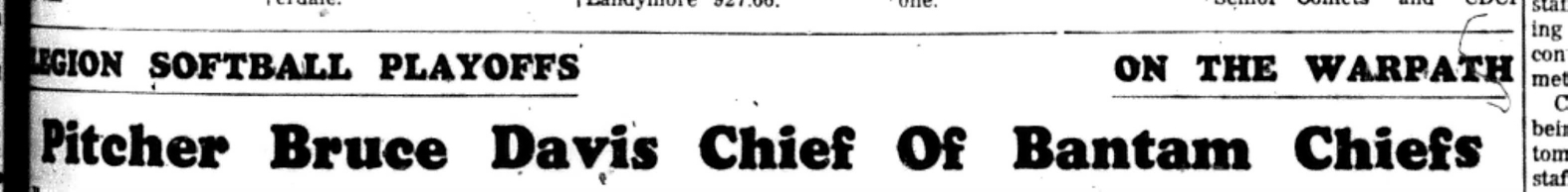 1966-09-14 Softball -Boys -CLMSL-Chiefs vs Bisons-A