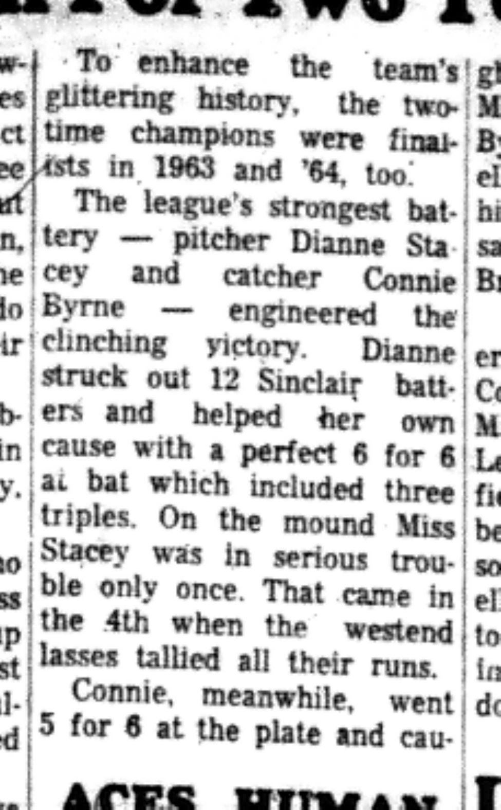1966-09-14 Softball -Girls -CDGSL-Coverdale vs Sinclair-C