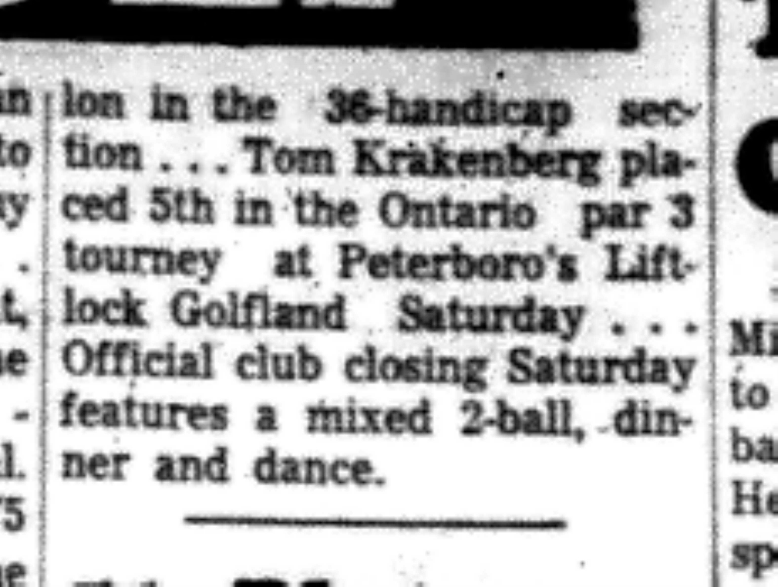 1966-09-21 Golf -Mixed -Cobourg Golf Results-C