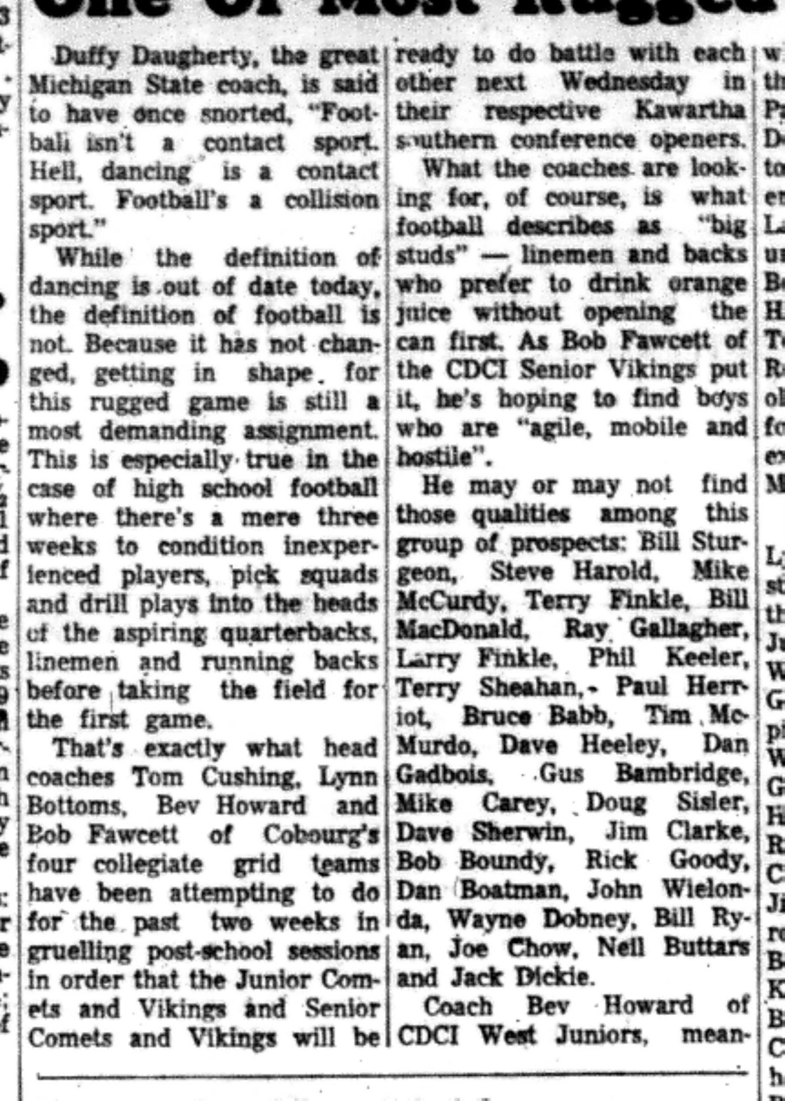 1966-09-21 School -Football -Boys -CDCI Begins Football-B