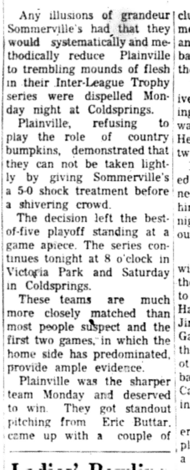 1966-09-21 Softball -Men -Sommervilles vs Plainville-B2