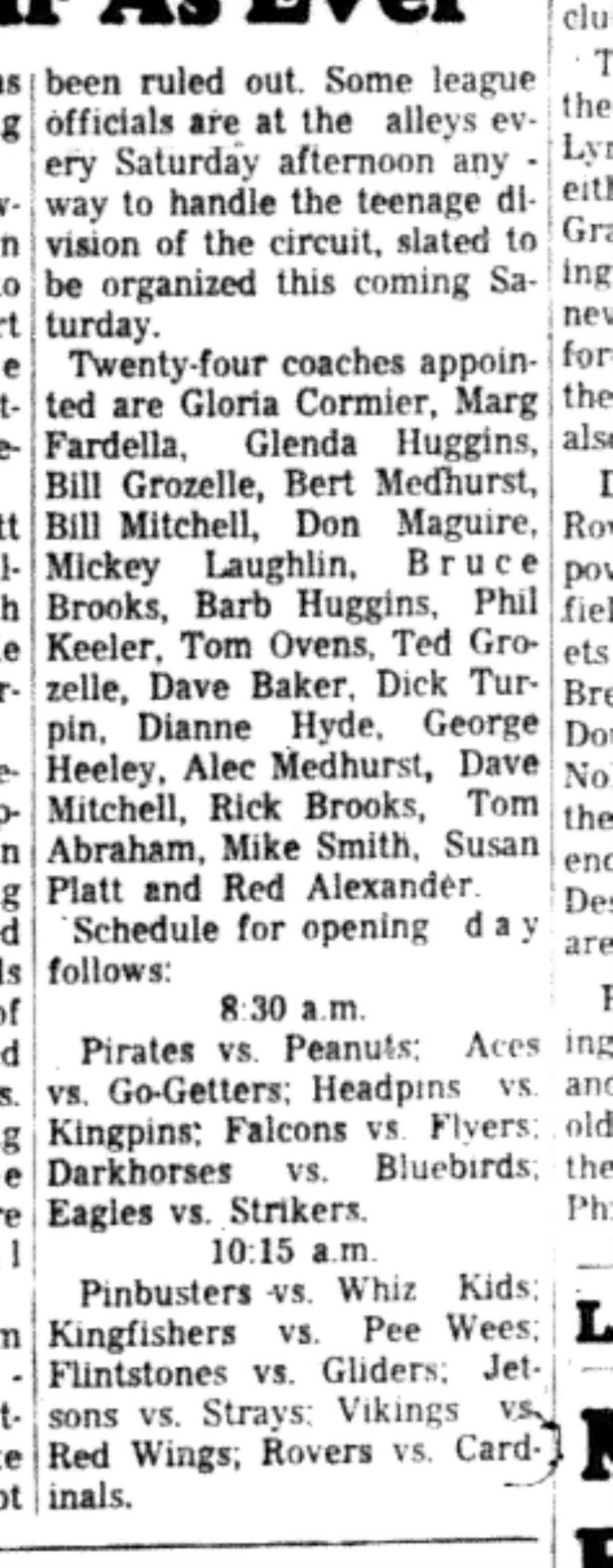 1966-09-28 Bowling -Mixed -Childrens Bowling Popular-C