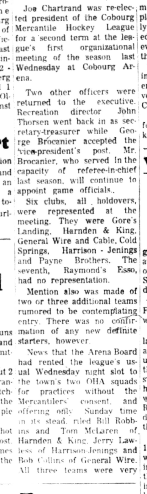 1966-09-28 Hockey -Men -CMHL New Head-B