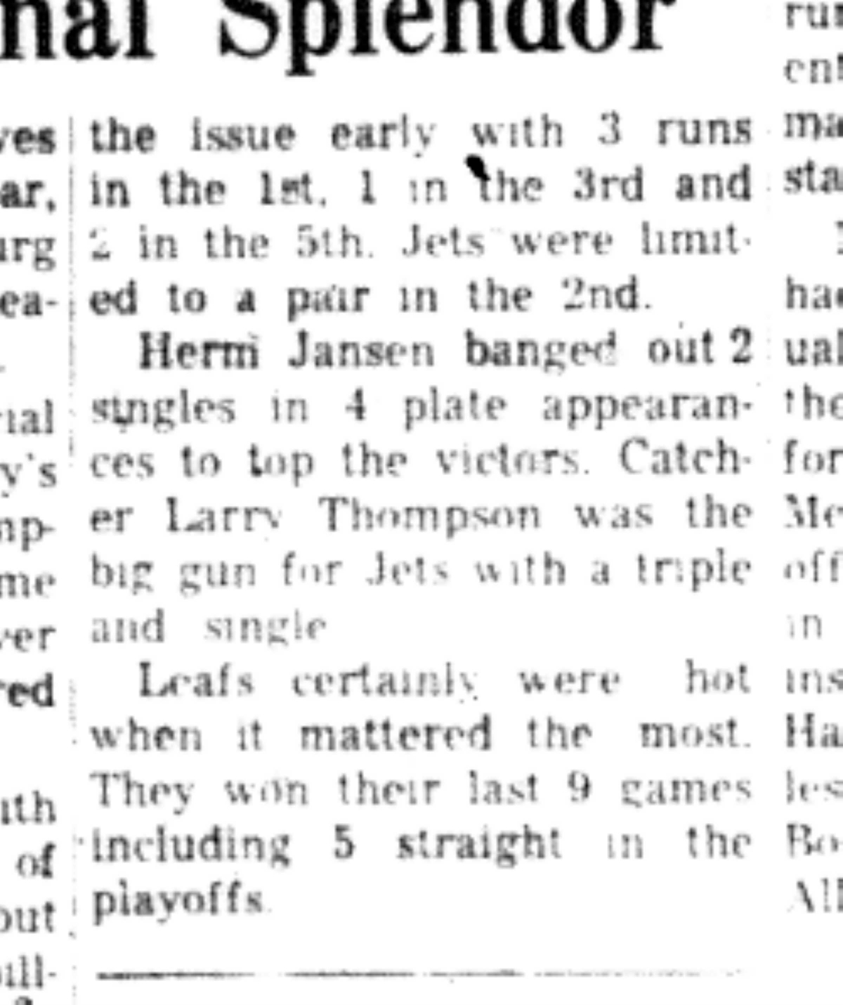 1966-09-28 Softball -Boys -CLMSL-Leafs vs Jets-C