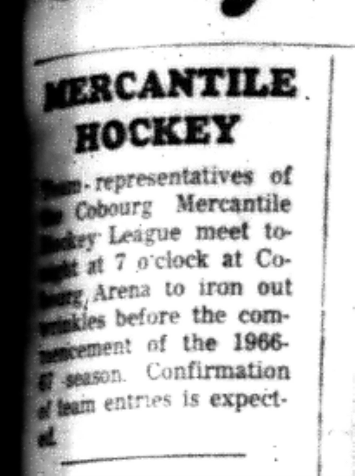 1966-10-05 Hockey -Men -CMHL New Representatives