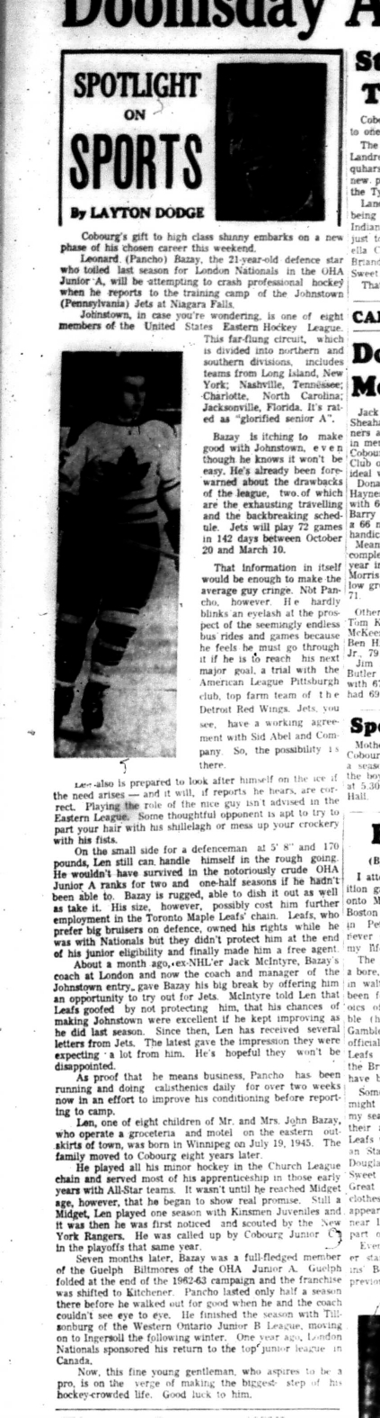 1966-10-05 Layton Dodge -Spotlight On Sports