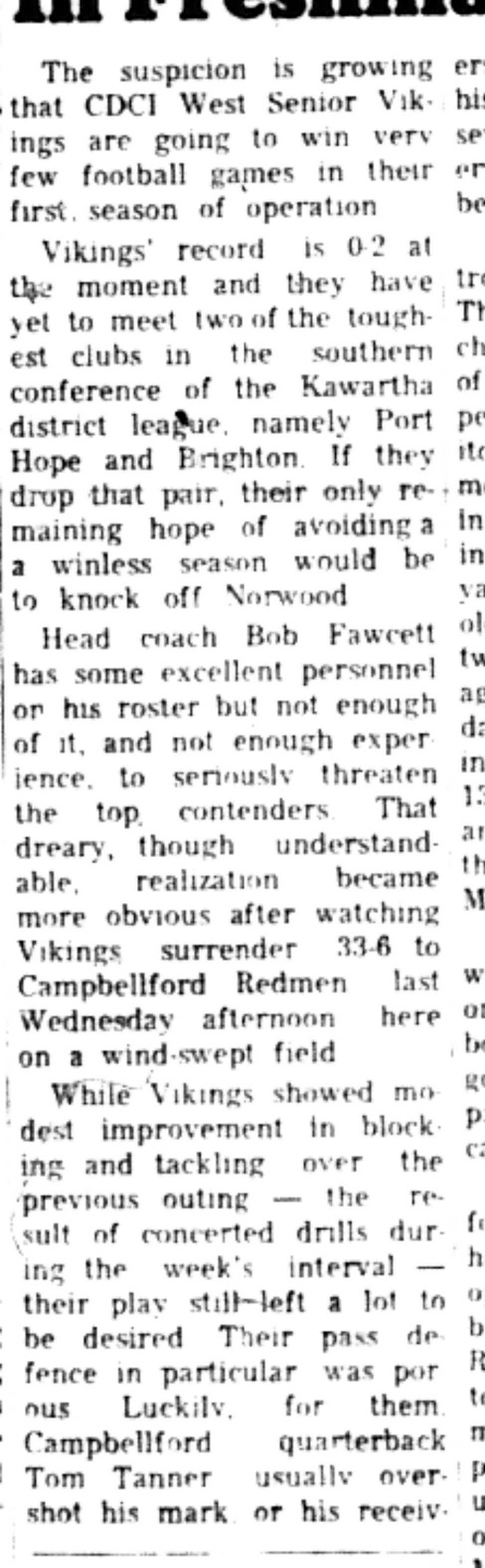 1966-10-12 School -Football -Boys -CDCI West vs Port Hope-B