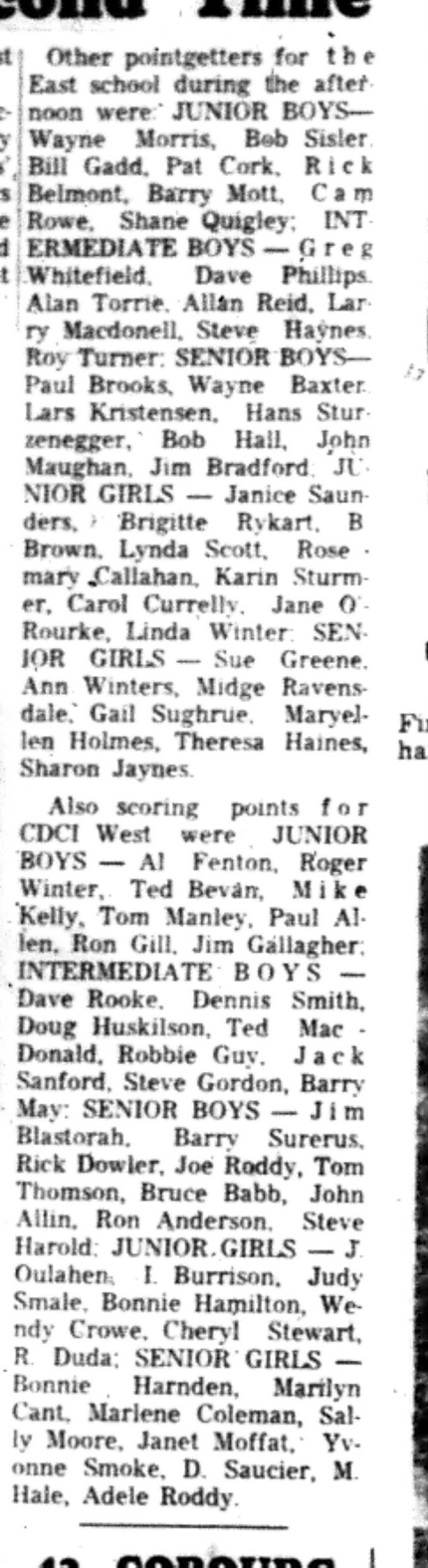 1966-10-12 School -Track & Field -Mixed -CDCI East Win Hanks Harrier-D