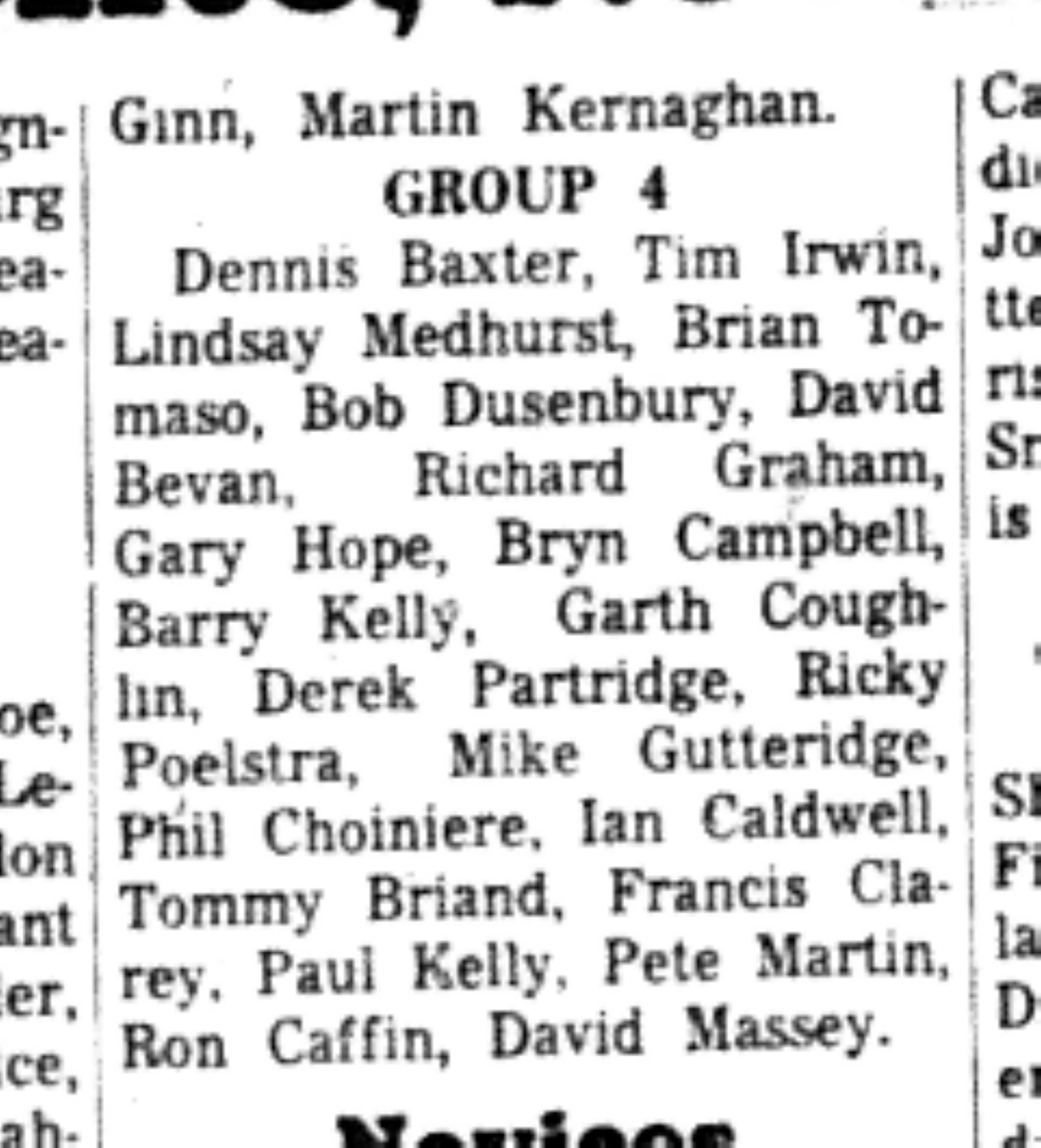 1966-10-26 Hockey -Boys -CCHL Mite Rosters-B