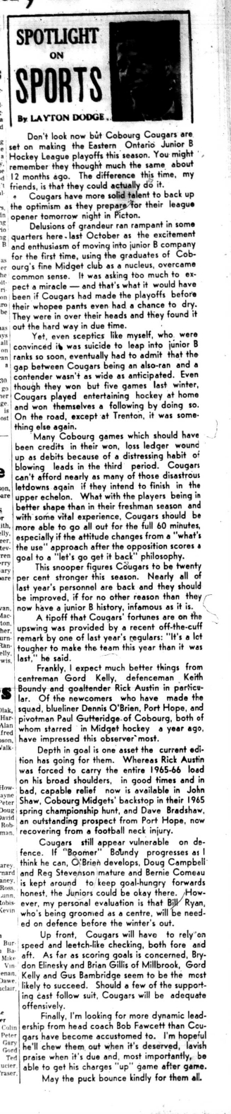 1966-10-26 Layton Dodge -Spotlight On Sports