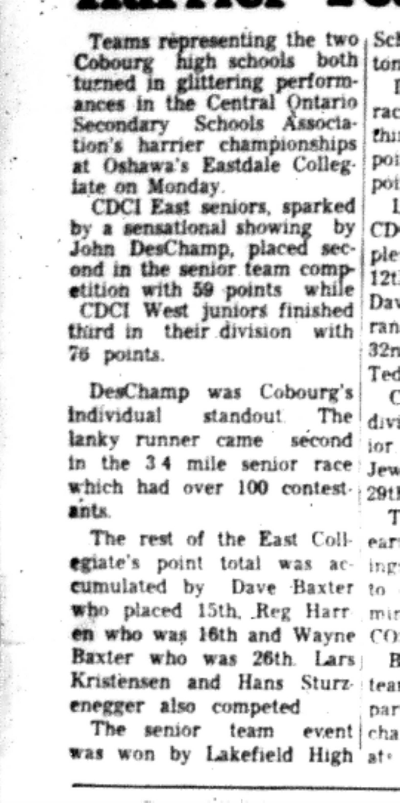 1966-10-26 School -Track & Field -Mixed -COSSA Harriers Begin-B