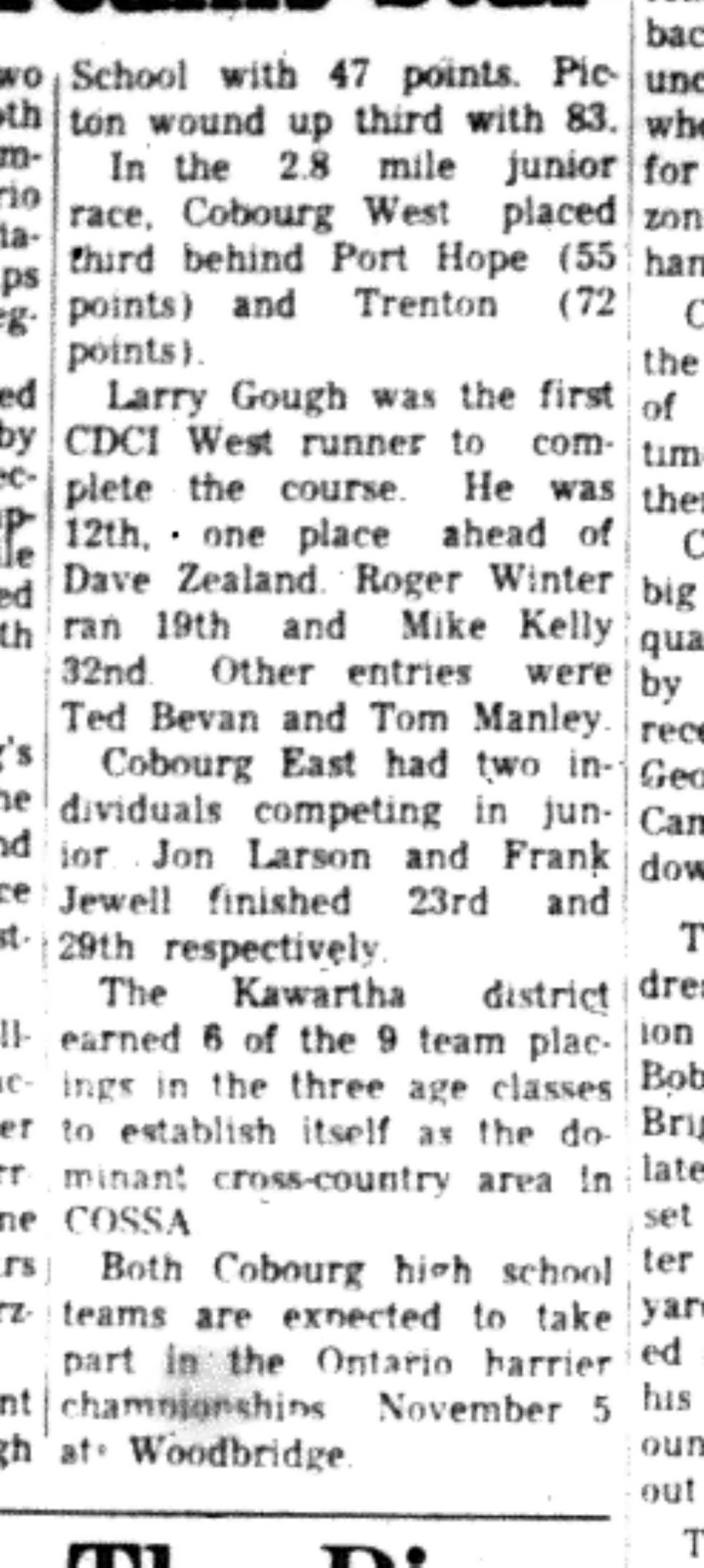 1966-10-26 School -Track & Field -Mixed -COSSA Harriers Begin-C