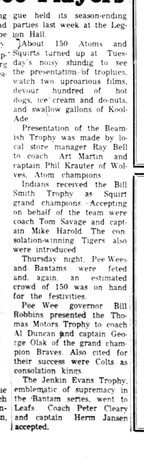 1966-10-26 Softball -Boys -CLMSL Attracts 300 Players-C