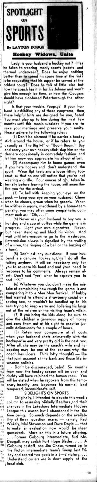 1966-11-02 Layton Dodge -Spotlight On Sports