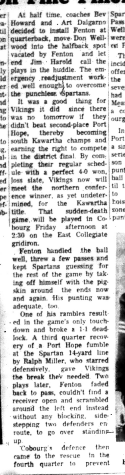 1966-11-02 School -Football -Boys -CDCI West vs Port Hope-C