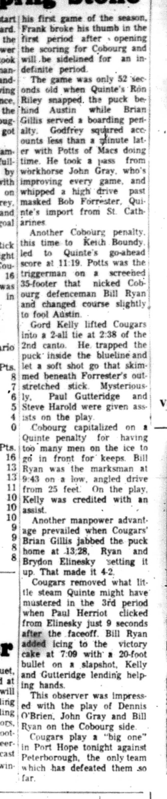 1966-11-16 Hockey -Boys -Cobourg vs Quinte-C