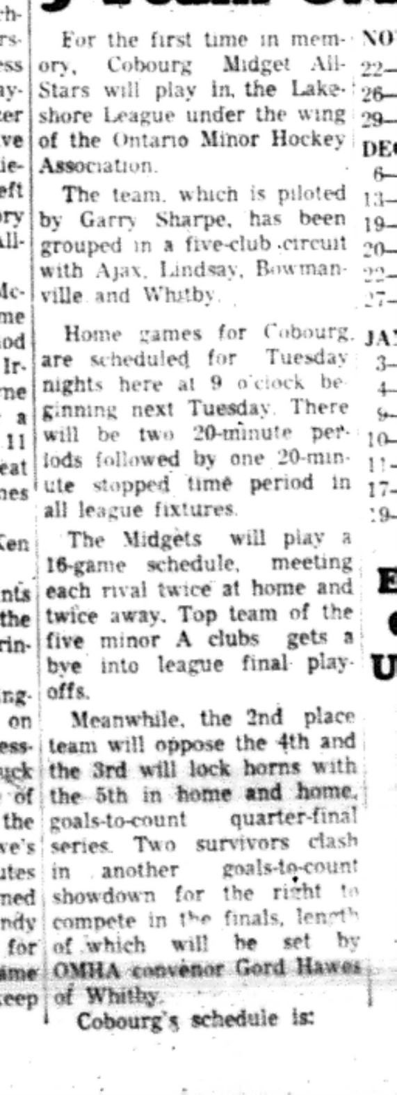 1966-11-16 Hockey -Boys -Midget All Stars Join OMHA-B