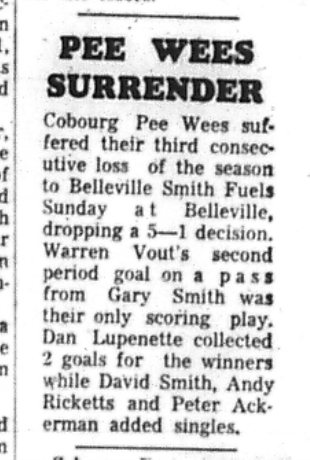 1966-12-07 Hockey -Boys -Cobourg Peewees vs Belleville