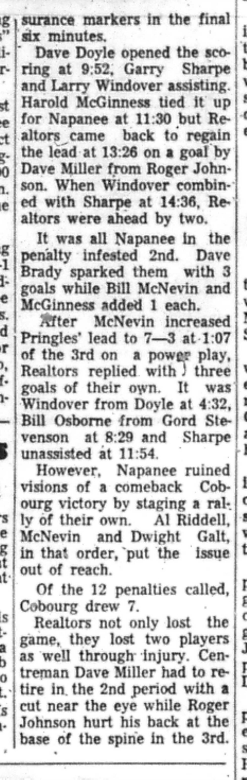 1966-12-07 Hockey -Boys -Intermediates-Cobourg vs Napanee-C