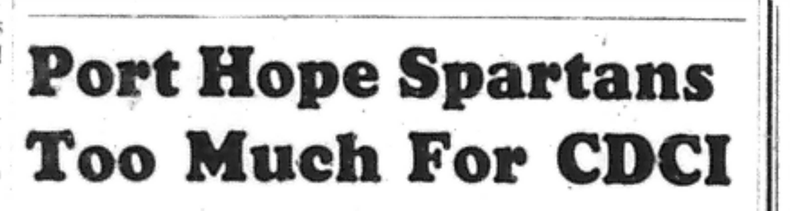 1966-12-07 School -Basketball -Boys -CDCI East vs Port Hope-A