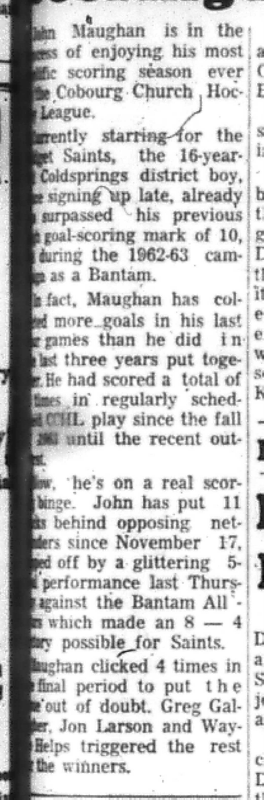 1966-12-14 Hockey -Boys -CCHL-Saints vs Coldsprings-B