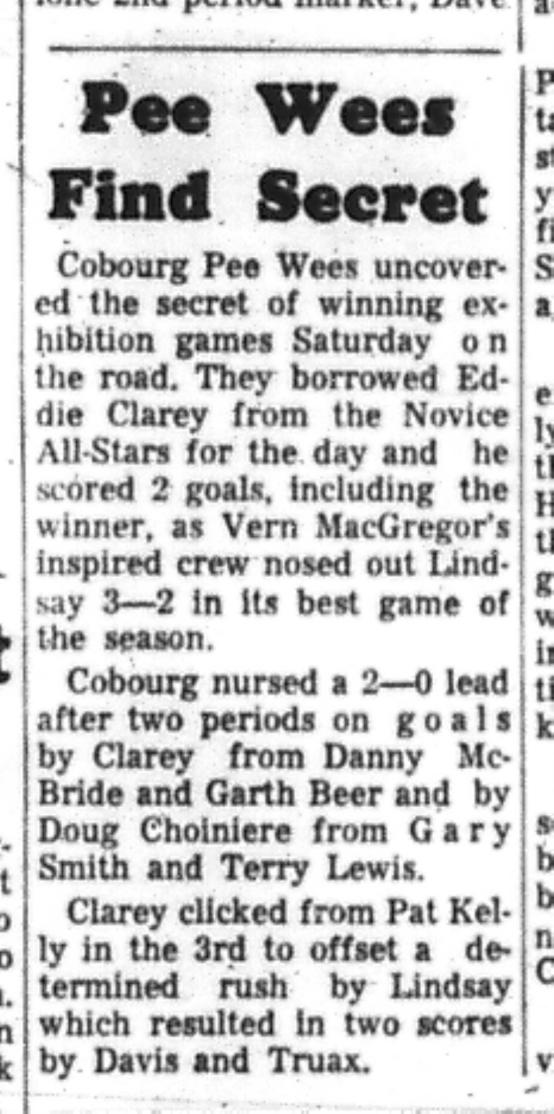 1966-12-14 Hockey -Boys -Cobourg vs Lindsay