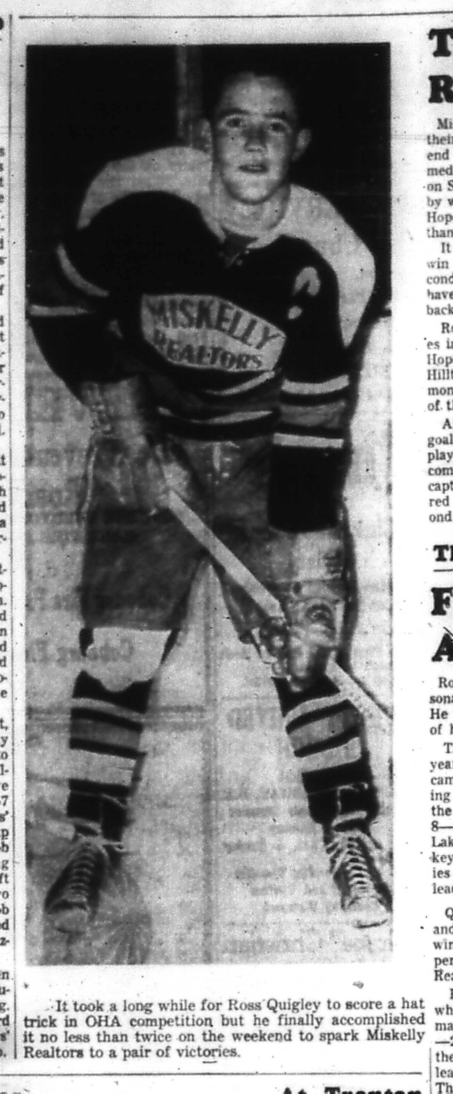 1966-12-21 Hockey -Boys -Quigley Scores Hat Trick