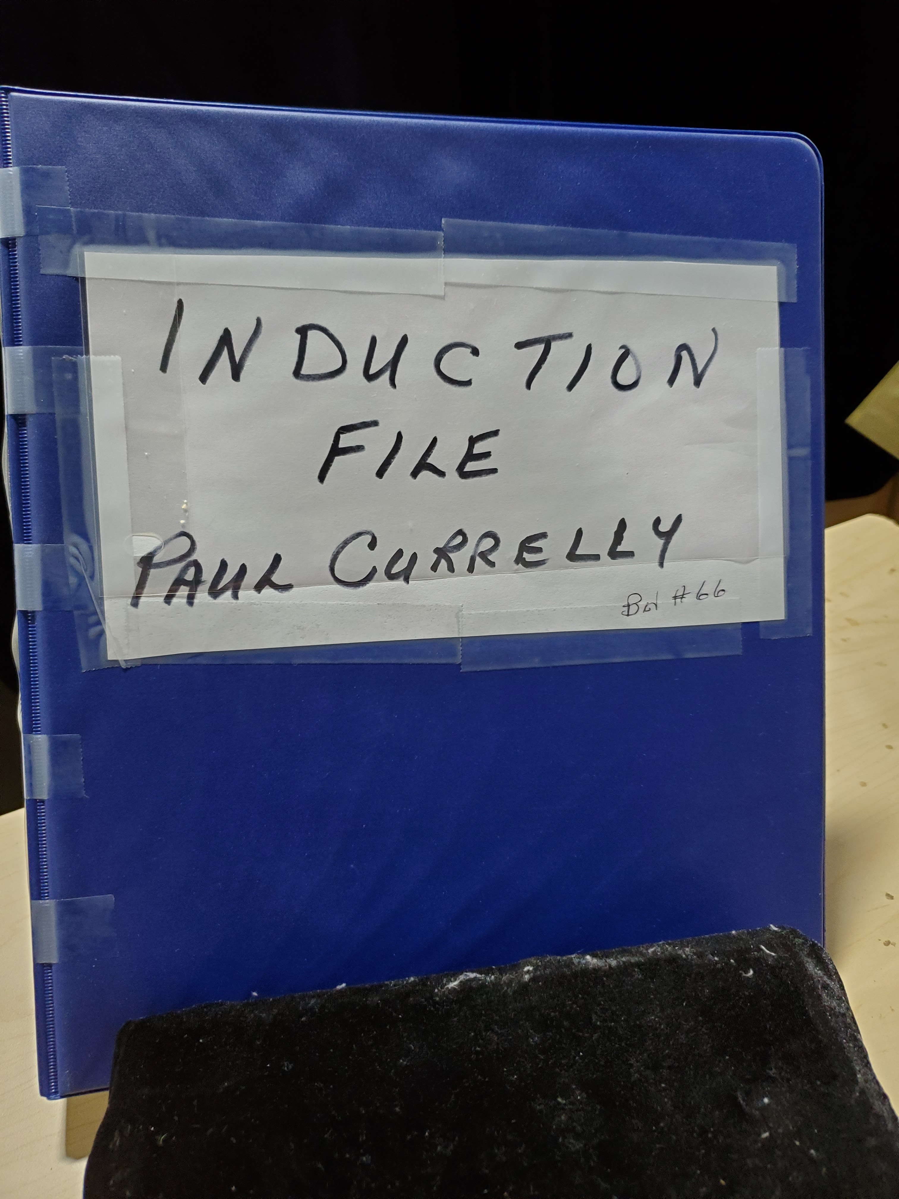 2019 Paul Currelly Induction docs file