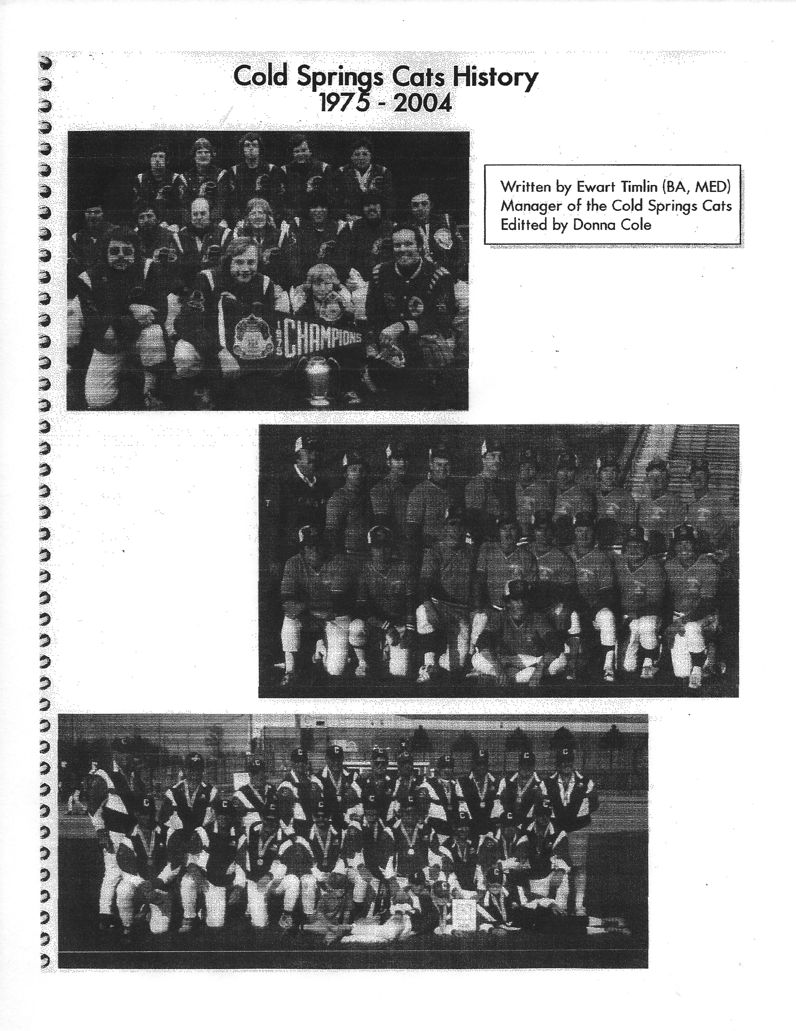1975-2004 Cold Springs Cats 'Through the Years'